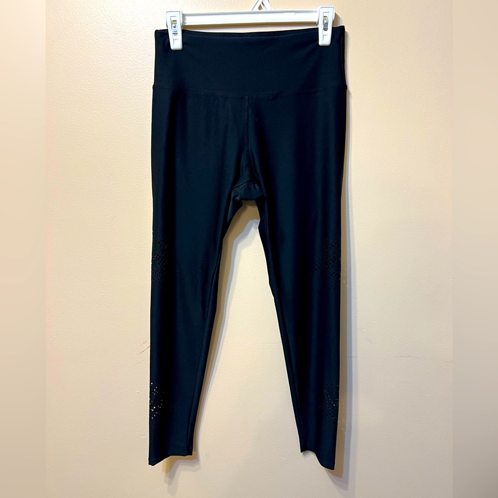 Women’s Marika Black Leggings Size M w/ cutouts